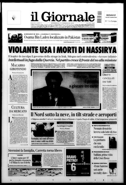 Il giornale : quotidiano del mattino